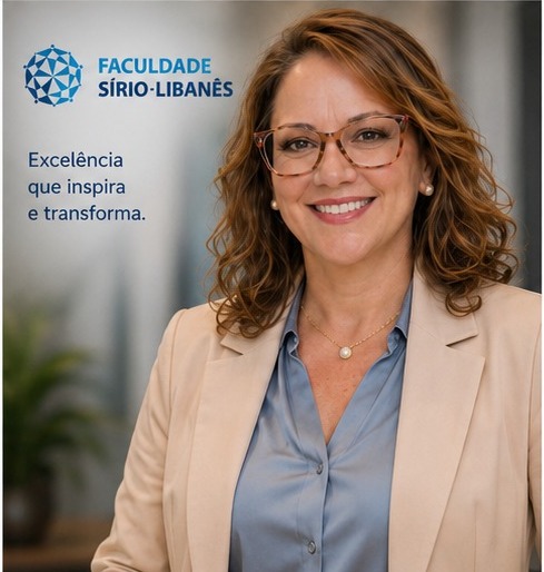 Retrato de Dra. Cármen Alvarez na Faculdade Sírio-Libanês